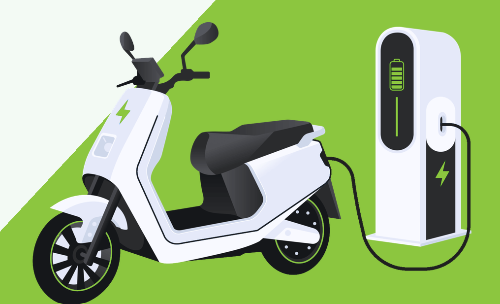 Genesis Electric Scooter (Scooty) with Charging Station